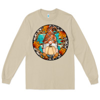 Mushroom fall gnomes round earrings Long Sleeve Tee - Artiststas