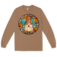 Toasted Coconut fall gnomes round earrings Long Sleeve Tee - Artiststas