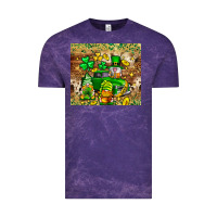 Cloud Purple St. Patrick's Day gnomies truck tumbler Vintage Tee - Neo Western