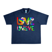 Navy love is love Urban Heavy Tee - HRA Design Shop