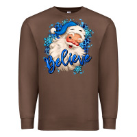 Chestnut believe winter christmas santa claus Premium Sweatshirt - MaliasSmallBusiness