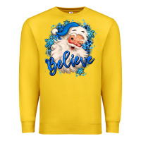Lemon believe winter christmas santa claus Premium Sweatshirt - MaliasSmallBusiness
