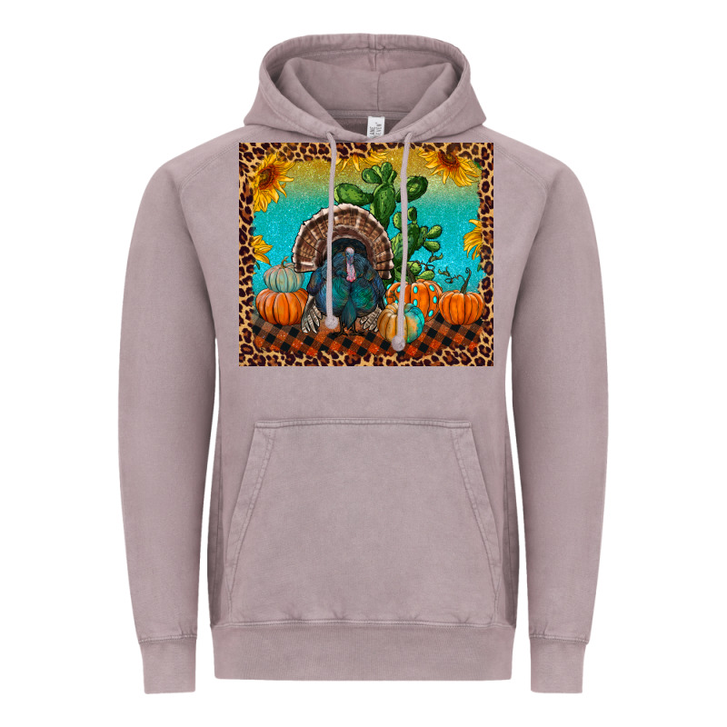 Turkey And Pumpkins Vintage Hoodie by RanaPortraitStore | Teevron