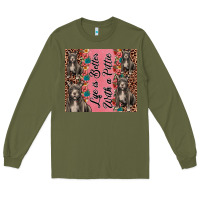 Army Green life is better with a pittie Long Sleeve Tee - JahusDesignShop