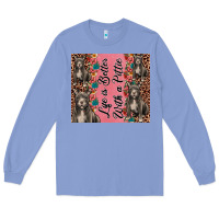 Colony Blue life is better with a pittie Long Sleeve Tee - JahusDesignShop
