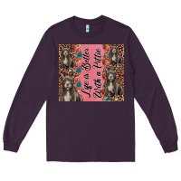 Plum life is better with a pittie Long Sleeve Tee - JahusDesignShop