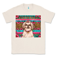 Natural shih tzu floral tumbler Classic Tee - JahusDesignShop