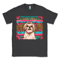 Smoke shih tzu floral tumbler Classic Tee - JahusDesignShop