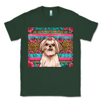Sports Green shih tzu floral tumbler Classic Tee - JahusDesignShop