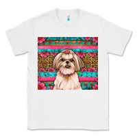White shih tzu floral tumbler Classic Tee - JahusDesignShop