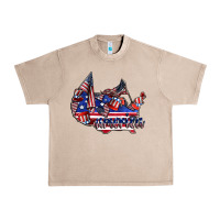 French Oak america Urban Heavy Tee - CowhideDigitalArt