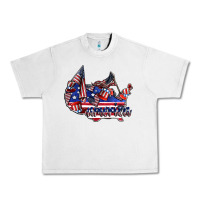 Lunar Rock america Urban Heavy Tee - CowhideDigitalArt
