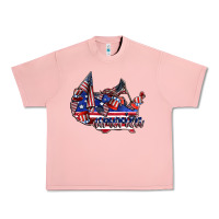 Salmon america Urban Heavy Tee - CowhideDigitalArt