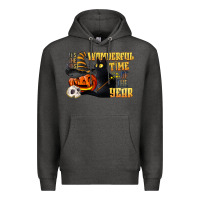 Charcoal Heather wonderful time of the year halloween Premium Hoodie - LillyAllenDesigns
