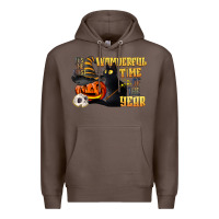 Coffee wonderful time of the year halloween Premium Hoodie - LillyAllenDesigns