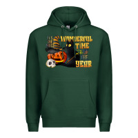 Sports Green wonderful time of the year halloween Premium Hoodie - LillyAllenDesigns