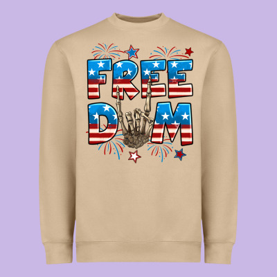 Freedom Rock Hand Heavyweight Sweatshirt Designed By Neo Western