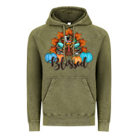 Vintage Olive thanksgiving turkey pumpkin blessed Vintage Hoodie - RanaPortraitStore