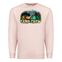 Pale Pink camp crew Premium Sweatshirt - NancyCooperArtShop