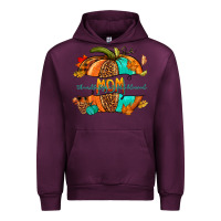 Mauve Wine thankful grateful blessed mom pumpkin Urban Hoodie - NancyCooperArtShop