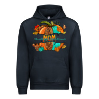 Navy thankful grateful blessed mom pumpkin Urban Hoodie - NancyCooperArtShop