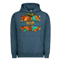 Pigment Midnight Navy thankful grateful blessed mom pumpkin Urban Hoodie - NancyCooperArtShop