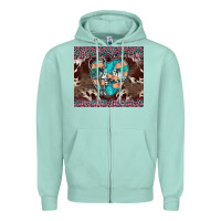 Seafoam western nurse stethoscope pink leopard Zipper Hoodie - BarkalooDesign