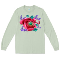 Matcha love balloons and pink valentines telephone Long Sleeve Tee - AdoDesignShop