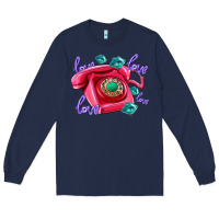 Navy love balloons and pink valentines telephone Long Sleeve Tee - AdoDesignShop