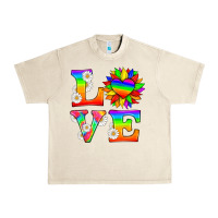 Sandshell love and sunflower Urban Heavy Tee - HRA Design Shop