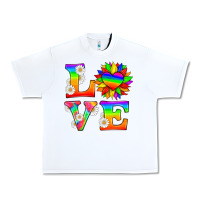 White love and sunflower Urban Heavy Tee - HRA Design Shop