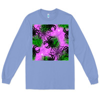 Colony Blue halloween spider green leopard seamless pattern Long Sleeve Tee - BundleAndBundleShop