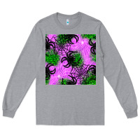 Heather Grey halloween spider green leopard seamless pattern Long Sleeve Tee - BundleAndBundleShop