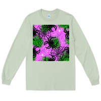 Matcha halloween spider green leopard seamless pattern Long Sleeve Tee - BundleAndBundleShop