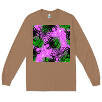Toasted Coconut halloween spider green leopard seamless pattern Long Sleeve Tee - BundleAndBundleShop
