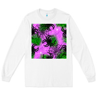 White halloween spider green leopard seamless pattern Long Sleeve Tee - BundleAndBundleShop