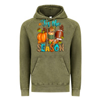 Vintage Olive 'tis the season american  football Vintage Hoodie - Zillion Design Studio
