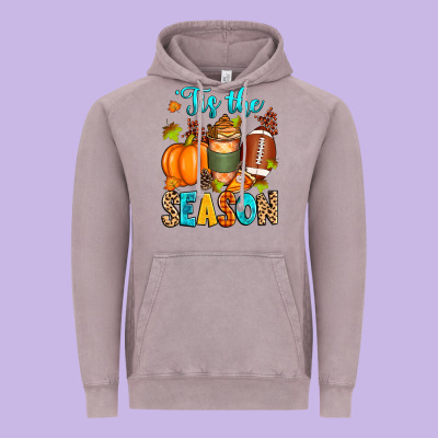 'tis The Season American  Football Vintage Hoodie Designed By Zillion Design Studio