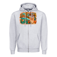 Heather Grey spice spice baby pumpkin spice latte Zipper Hoodie - Jasminsmagicworld