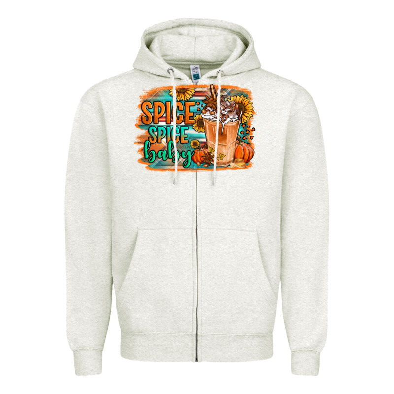 Spice Spice Baby Pumpkin Spice Latte Zipper Hoodie by Jasminsmagicworld | Teevron
