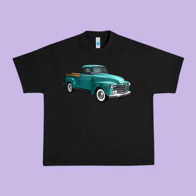 Western Truck Right 34 View Urban Heavy Tee Designed By Fadigitalartstudio
