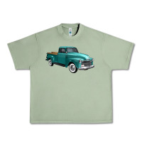 Oil Green western truck right 34 view Urban Heavy Tee - FaDigitalArtStudio
