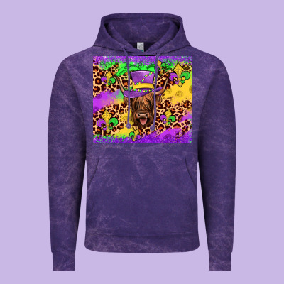 Highland Cow Mardi Gras Tumbler Vintage Hoodie Designed By Jahusdesignshop