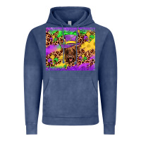 Vintage Denim highland cow mardi gras tumbler Vintage Hoodie - JahusDesignShop