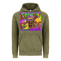 Vintage Olive highland cow mardi gras tumbler Vintage Hoodie - JahusDesignShop