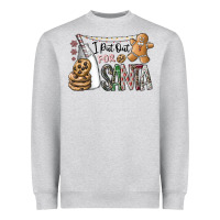 Heather Grey i put out for santa Heavyweight Sweatshirt - CowhideDigitalArt
