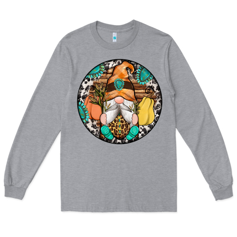 Fall Gnomes Round Earrings 1 Long Sleeve Tee by Artiststas | Teevron