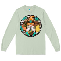 Matcha fall gnomes round earrings 1 Long Sleeve Tee - Artiststas