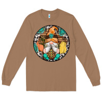 Toasted Coconut fall gnomes round earrings 1 Long Sleeve Tee - Artiststas