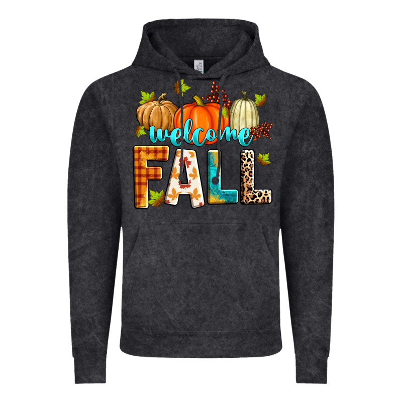 Welcome Fall Vintage Hoodie by Zillion Design Studio | Teevron